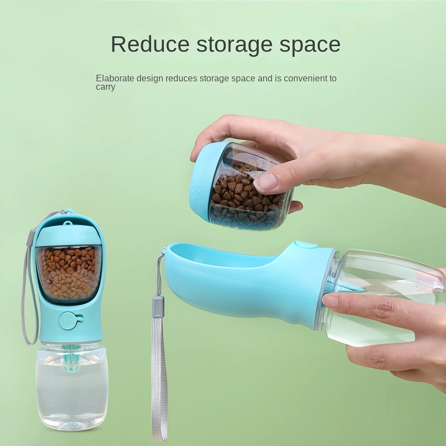 WATER BOTTLE WITH FOOD STORAGE
